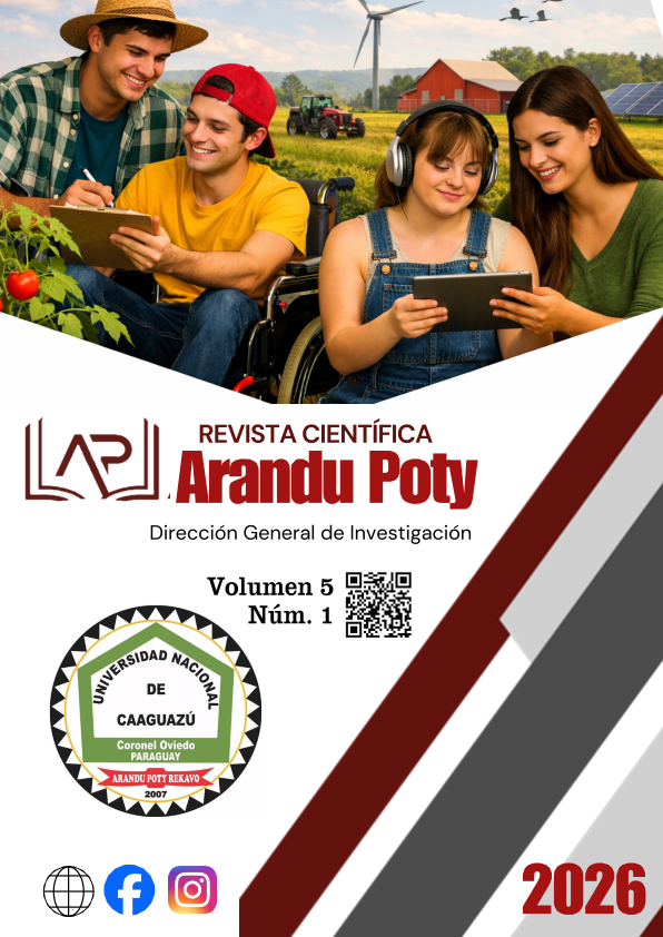 					Ver Vol. 5 Núm. 1 (2026): Revista Científica Arandu Poty
				